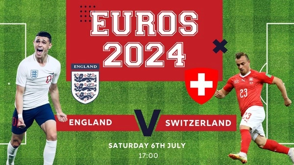 កំណត់អត្តសញ្ញាណ England vs Switzerland 23:00 ថ្ងៃទី 6 ខែកក្កដា ឆ្នាំ 2024 – វគ្គពាក់កណ្តាលផ្តាច់ព្រ័ត្រ
