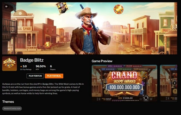 Badge Blitz: Saddle Up for Big Wins in the Wild West