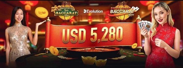 Claim Your Share of USD 5,280 with Evolution Live Casino